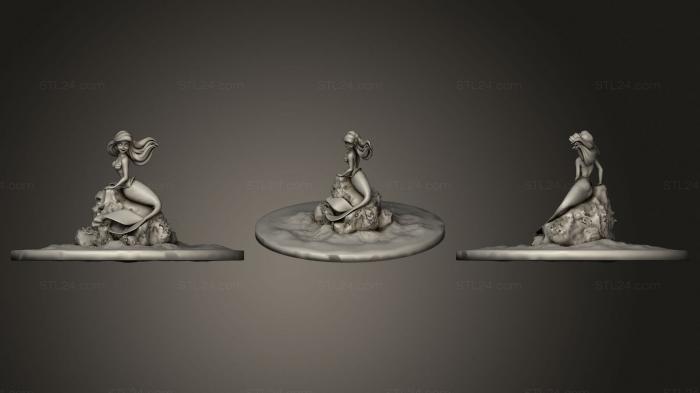 Figurines of girls (Ariel, STKGL_0526) 3D models for cnc